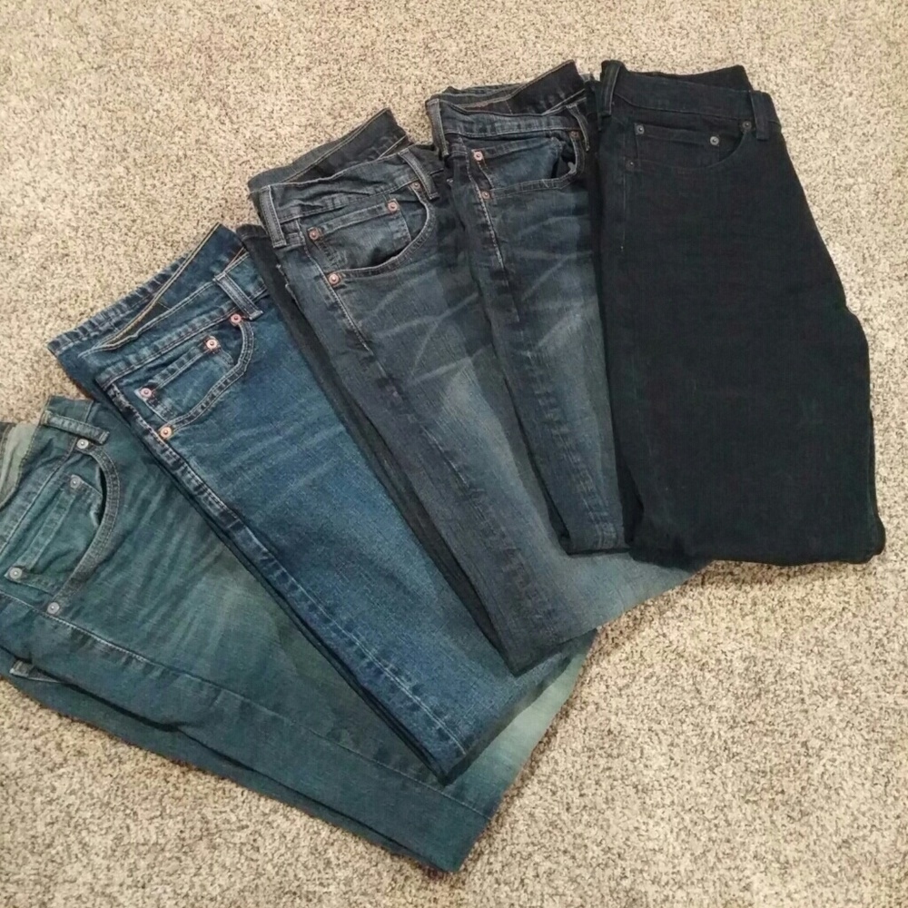 5 PAIRS of MEN'S 505 JEANS